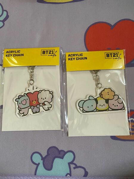 BT21 minini カフェ限定 アクリルキーホルダー 2種