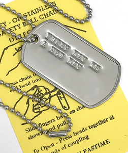 DP-089 名言格言 DOGTAG 毎日が新しいはじまり ドッグタグ USA 新品