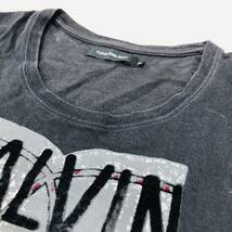 a01370 Calvin Klein Jeans カルバン クライン ジーンズ Tシャツ 半袖 綿100％ 丸首 プリント M 黒 メンズ シンプルデイリーカジュアル_画像7
