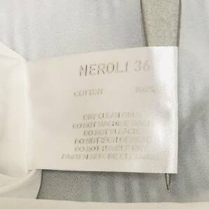 a01631 極美品 NEROLI ワンピース 半袖 ロング丈 コットン100％ シンプル 白 青 ストライプ レディース かわいい ガーリーベリースタイルの画像9
