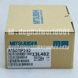 新品【代引★Ｔ番号領収書★税込 東京発】三菱★MITSUBISHI MINI-S3マスタ局ユニット A1SD75P3-S3【６ヶ月保証】