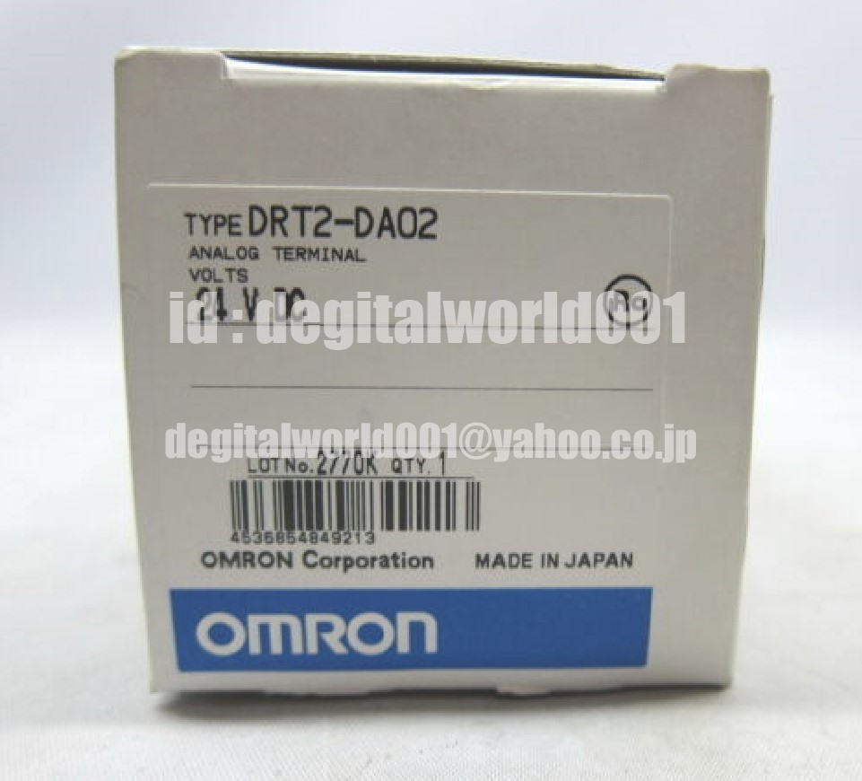 新品 OMRON オムロンDRT2-DA02 プログラマブルコントローラαシリーズ