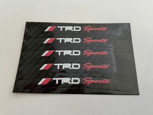 トヨタ TRD ホイールリム　ステッカー カーボン　ブラック…