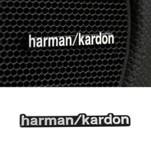 harman/kardon ハーマンカードン アルミ エンブレム プレート シルバー/ブラック b_画像3