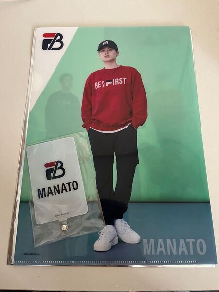 BE:FIRST×FILA クリアファイル、フォンタブ MANATO