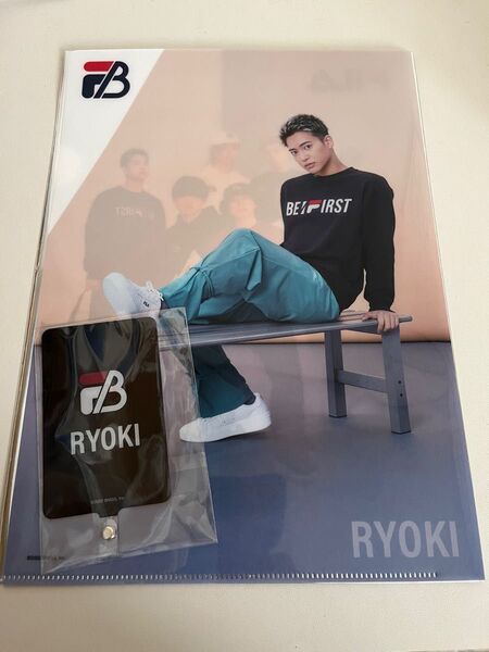 BE:FIRST×FILA クリアファイル、フォンタブ RYOKI