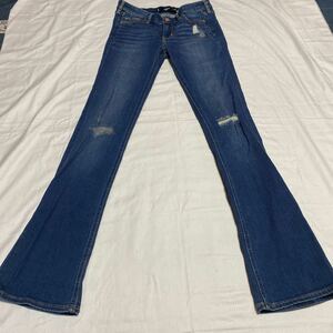 J1 HOLLISTER damage skinny flair jeans size 24 inscription made in China 
