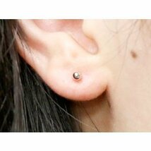 プラチナ ピアス メンズ 丸玉ピアス 3mm pt900 片耳ピアス スタッドピアス ファーストピアス 地金 シンプル 男性 人気 セール SALE_画像2