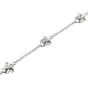  Hawaiian jewelry platinum diamond anklet flower pt900 diamond free shipping sale SALE