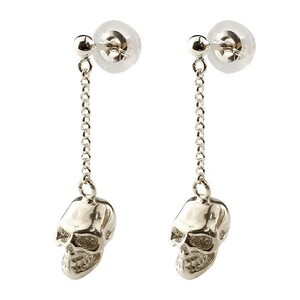  earrings men's platinum skull earrings pair scalp lachina900.. stud earrings free shipping popular sale SALE