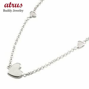  Heart anklet white gold k18 metal anklet Heart plate 18 gold simple lady's free shipping sale SALE