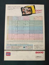 [カタログ]SANYO サンヨー 1987年1月 カラーテレビ総合カタログ/C-37AV4/C-29HF1/C-28AV4/C-21AV5/昭和レトロ/RGBテレビ/当時物/店舗印なし_画像2