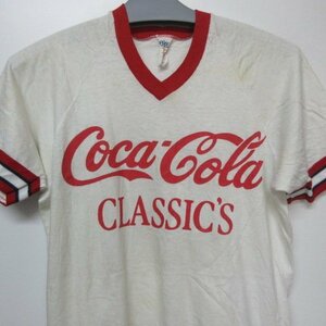 80年代　アメリカ製　 Tシャツ L コカコーラ　BIKE 100%COTTON　オールド　ビンテージ　アメカジ古着　sy3543