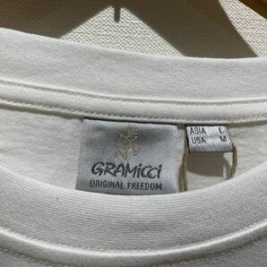 ★ グラミチ GRAMICCI Tシャツ sizeL ホワイト 新品未使用タグ付 トラウトTシャツ オーガニックコットン 半袖Tシャツの画像5