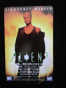 ◎テレホンカード 1992エイリアン3「ALIEN3（シガニー・ウィーバー）」50度数☆f27