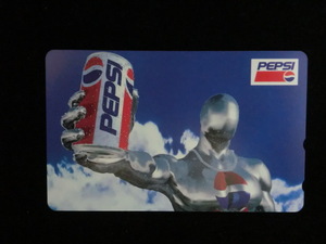 ◎テレホンカードPEPSI　MAN「ペプシマン（青）ペプシマンブルー」50度数☆f4