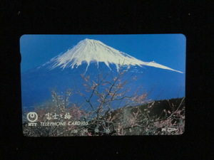 ◎テレホンカード 「富士山（富士と梅）」105度数☆f6