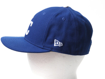 デットストック 未使用品 ■ ニューエラ x Kc ロイヤルズ べースボール キャップ 56.8cm NEW ERA 帽子 MLB オフィシャル 大リーグ 野球 青_画像3