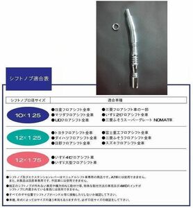 トラック 用品 パーツ│メッキエクステンションレバー Ｌ型 １７０mm│シャルマン 直送品