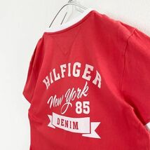 古着 トミーヒルフィガー フロッキープリント リンガーTシャツ 半袖 ブランドロゴ TOMMY HILFIGER_画像5