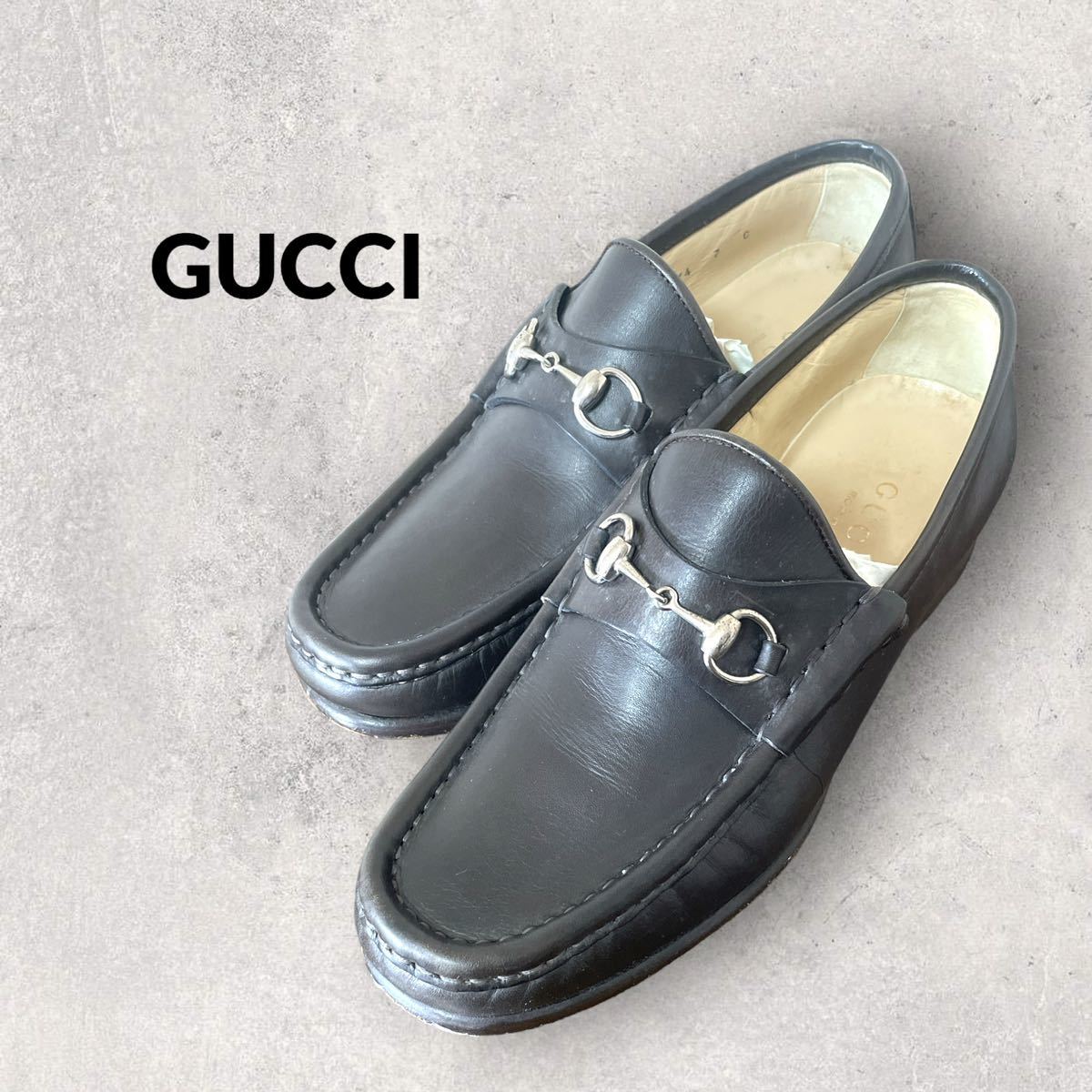 高級 箱保存袋付き GUCCI グッチ 20SS ホースビット付き パテント