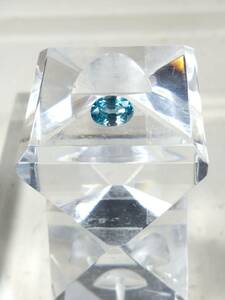  blue zircon 2CT oval cut loose 050606480205