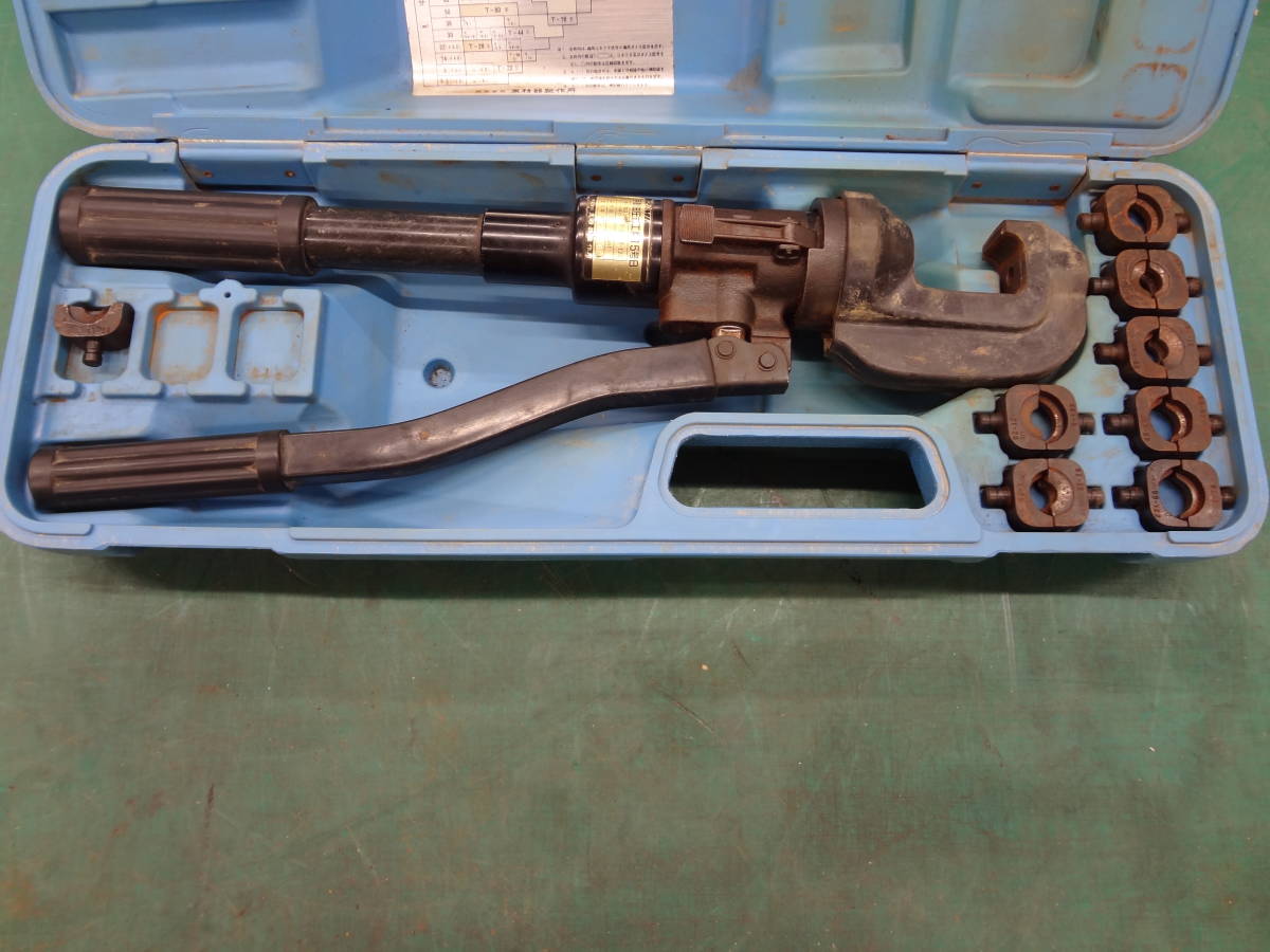 □泉精器T形コネクタ用手動油圧式圧着工具15号B IZUMI イズミダイス