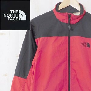 ノースフェイスTHE NORTH FACE■ジップジャケット ウィンドジャケット 小さめサイズ■SMALL■レッド＆ブラック ※NK3523104