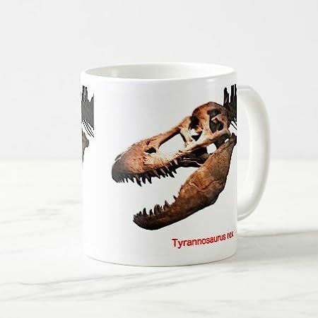ティラノサウルスの骨格のマグカップ：フォトマグ （太古の恐竜シリーズ） (A：骨格)