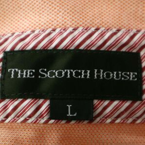 THE SCOTCH HOUSE スコッチハウス 春夏 半袖 ロゴ刺繍★ ポロシャツ Sz.L メンズ ピンク C3T05252_6#Aの画像5
