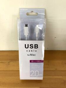 エレコム ELECOM U2C-APCMB20WH [USB2.0ケーブル for Apple C-microBタイプ ノーマル 2.0m ホワイト]