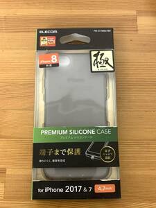  Elecom PM-A17MSCTBK iPhone 8 Силиконовый корпус Extreme Black