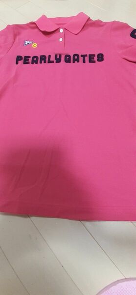 パーリーゲイツ　ポロシャツ　ピンク　サイズ1 ニコちゃん　PEARLYGATES