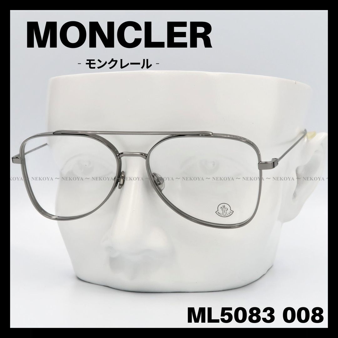MONCLER ML5026 020 メガネ フレーム スクエア クリアグレー