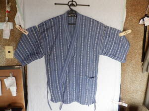 ....... outer garment only blue. stripe Japan woven quotient ream L size condition excellent 