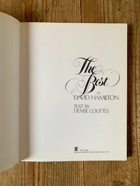 デビッドハミルトン The Best Of DAVID HAMILTON 写真集