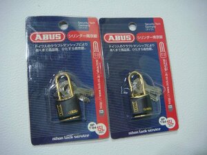 YS/C16CY-PEV 未開封品 2個セット ABUS アバス シリンダー南京錠 BP T-84/15Lmm 鍵 防犯