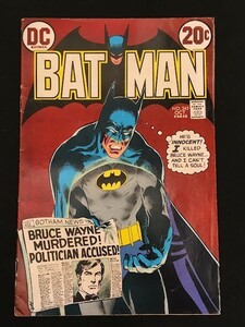 *7JJ5 【即決】 BAT MAN #245 THE BRUCE WAYNE MURDER CASE! 【DC】【アメコミ】【原書コミックブック（リーフ）】