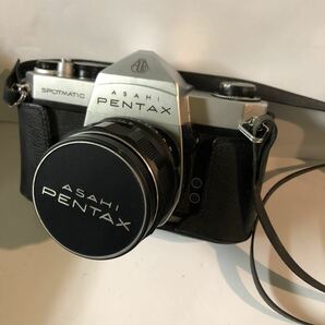 ASAHI ペンタックス PENTAX フィルムカメラ SPOTMATIC Super- Takumar 1:1.8/55 ケース付の画像1