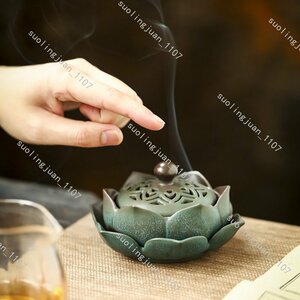Корпорация керамика Kaikoten Lotus Healing Brange Burner Burner Bind Ceramic Stand#0057