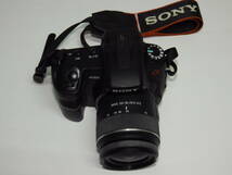 ■中古美品 デジタル一眼レフ ソニーα200 黒◆SONY DSLR-A200◆レンズDT18-55mm◆ボディ内手振れ補正◆動作確認済■_画像2