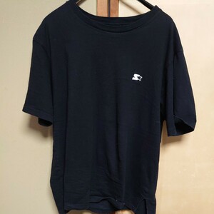 スターターブラックレーベルTシャツ。色ブラック サイズは大きめM(Lの方も可能ではと)。