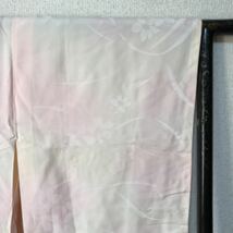 長襦袢　着物　和装小物　和装下着　花柄　ボカシ着丈116ｃｍ　裄丈64ｃｍ　0613-29m_画像2