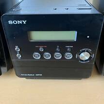 SONY ホームオーディオ CMT-AO1MD パーソナルコンポーネントシステム☆CD MD テープ RCA ラジオ 録音機能_画像3