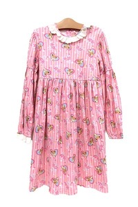 【中古】Shirley Temple シャーリーテンプル 子供服 キッズ ワンピース 女の子 130cm コットン100％