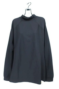 [ unused ][ new old goods ]HERMES Hermes tops lady's men's black stretch material largish size XXL