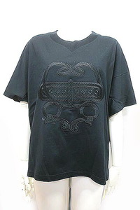 【未使用】【新古品】HERMES エルメス トップス レディース Tシャツ 半袖 ブラック サイズ40