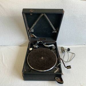  Colombia gramophone Columbia antique moving goods present condition goods Showa Retro manually operated 