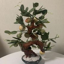 瑪瑙　桃の木　玉石 中国美術 翡翠　高さ 約49cm 仙桃_画像7