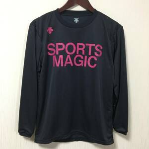 ☆状態良好☆ DESCENTE SPORTS MAGIC デサント スポーツマジック 長袖ドライTシャツ ネイビー メンズSサイズ スポーツウェア 野球 ゴルフ